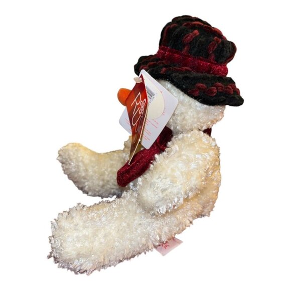 Russ Berrie Freezy the Snowman Sparkly 9" Plush Toy NWT Stuffed Frosty - Picture 3 of 10